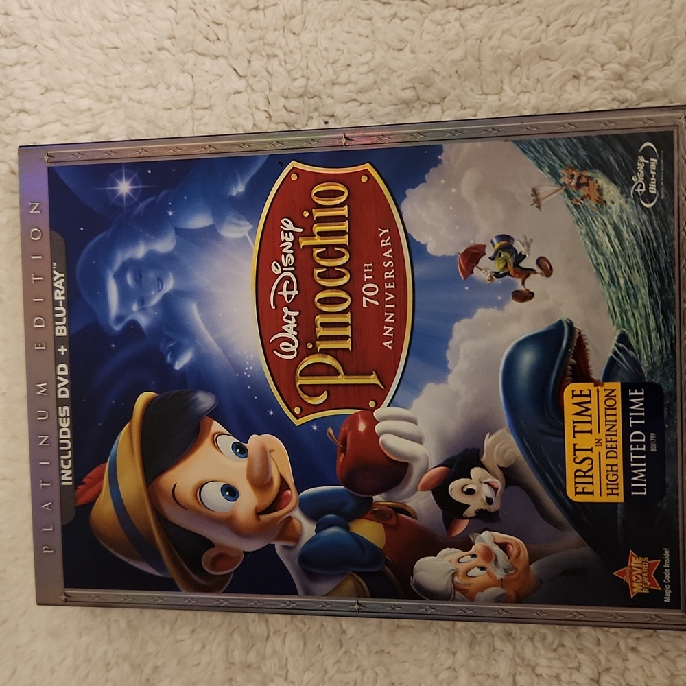 Pinocchio 70th Anniversary Edition DVD & Blu-ray, Platinum Edition
